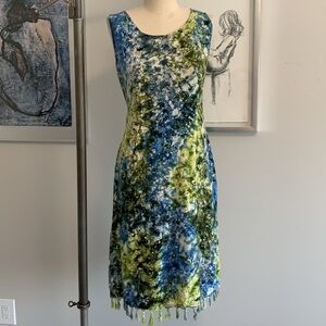 Vintage Style in Fashion Tie-Dye Tank Dress